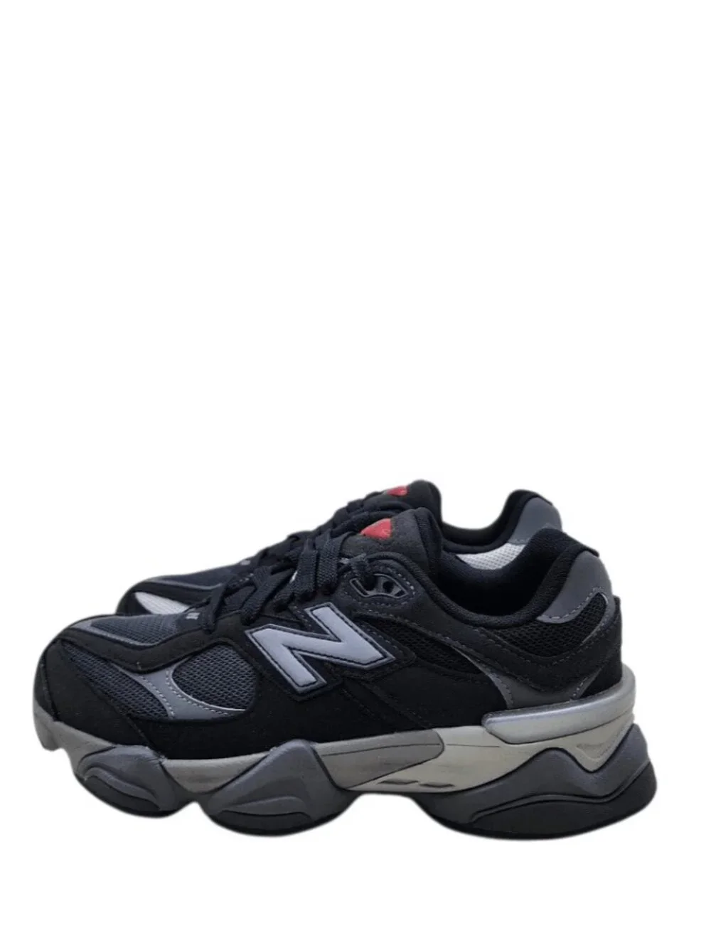 New Balance Kids Sneakers Black Gray Sneakers Lace Up Running Shoes Size 5.5